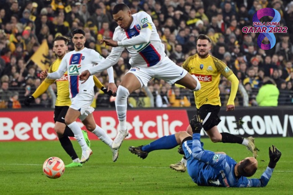 Piala Liga Prancis: PSG Menang Atas Pays de Cassel 7-0